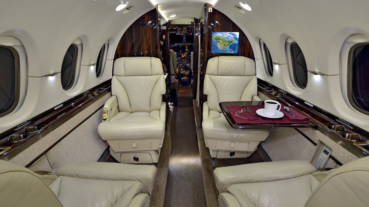Hawker 850XP Jet Interior